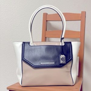 Beige Lauren Ralph Lauren tote bag